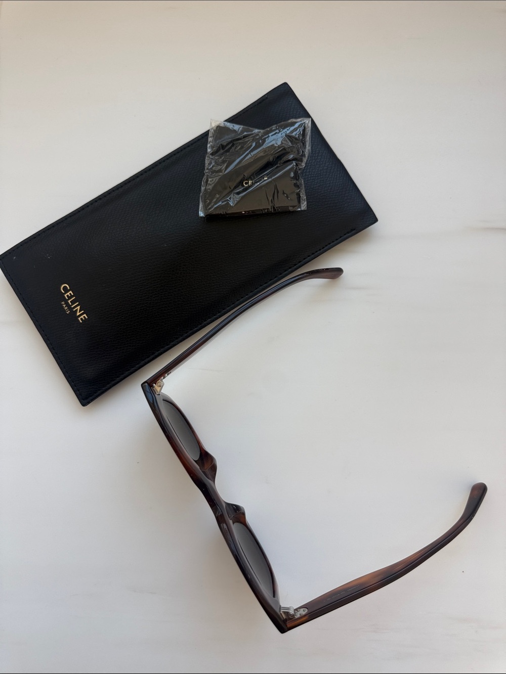 Celine Tortoiseshell Round Sunglasses with Brown Lenses - Picture 6 of 7
